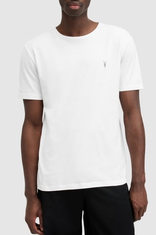 3 t-shirts slim en coton biologique - Bleu clair et blanc