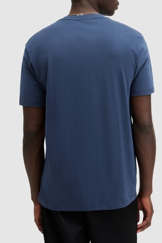 3 t-shirts slim en coton biologique - Bleu clair et blanc