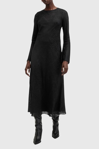 Vestido midi - Preto