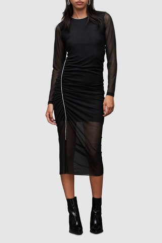 Vestido midi - Preto