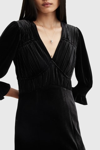 Vestido midi - Preto