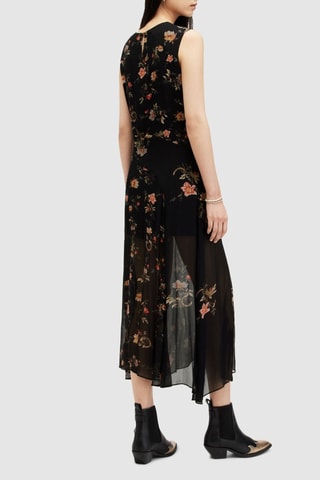 Vestido midi - Preto