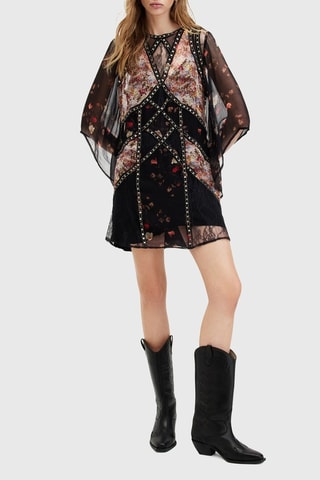 Vestido estilo patinadora - Preto