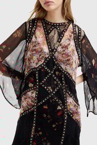 Vestido estilo patinadora - Preto