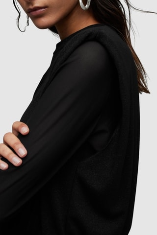 Vestido justo - Preto