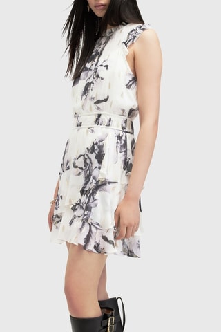 Vestido estilo patinadora - Cru