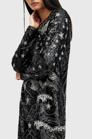 Vestido direito - Preto