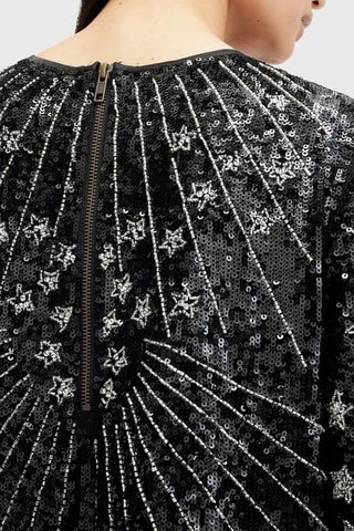 Vestido direito - Preto