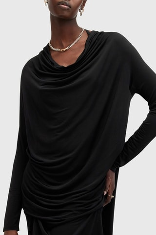 Vestido direito - Preto