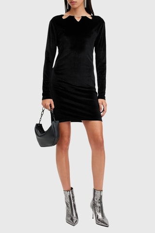 Vestido justo Cigarete - Preto