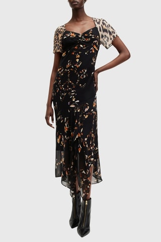Vestido midi Vemus - Preto