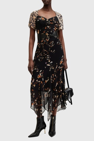 Vestido midi Vemus - Preto