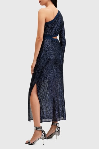 Vestido comprido - Azul-marinho