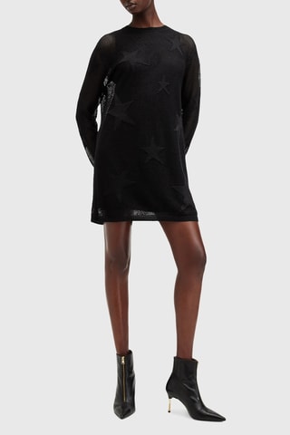 Vestido direito - Preto
