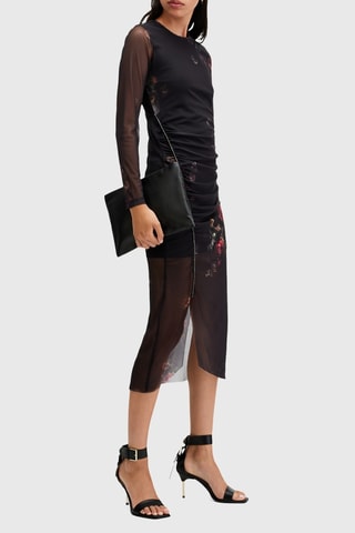 Vestido midi - Preto