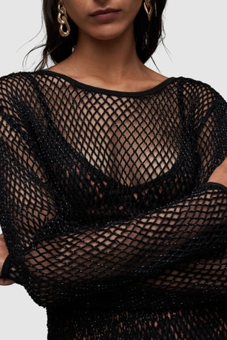 Vestido midi - Preto