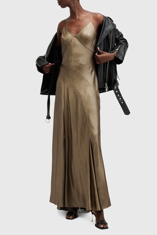 Vestido comprido - Dourado