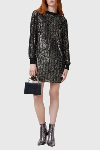 Vestido direito - Preto