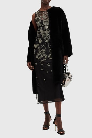 Vestido midi - Preto