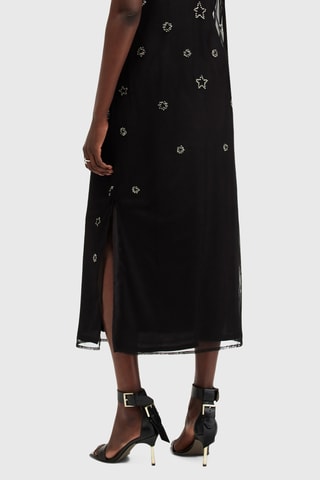 Vestido midi - Preto