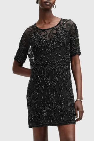 Vestido direito - Preto