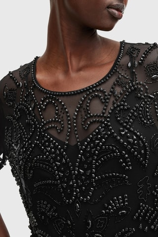 Vestido direito - Preto