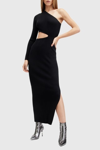Vestido assimétrico - Preto