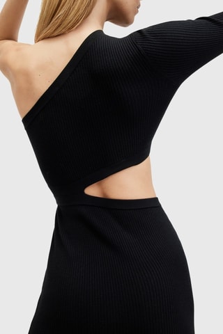 Vestido assimétrico - Preto