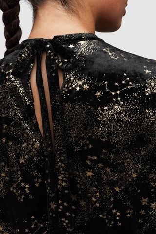 Vestido direito - Preto
