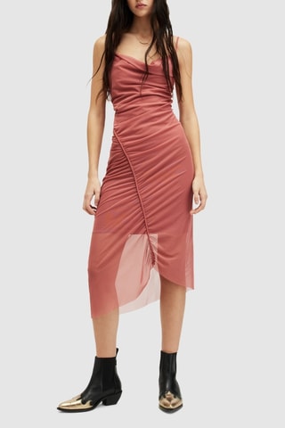 Vestido midi - Rosa