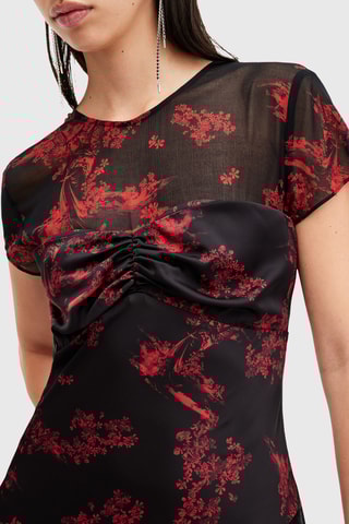 Vestido midi - Preto
