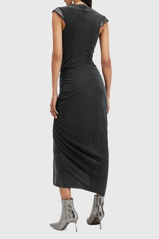 Vestido midi - Cinzento-escuro