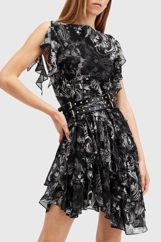 Vestido estilo patinadora - Preto