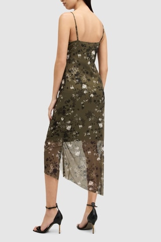 Vestido midi - Caqui