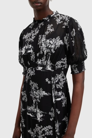 Vestido midi - Preto