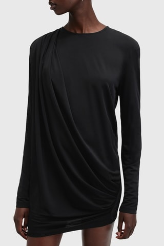 Vestido justo - Preto