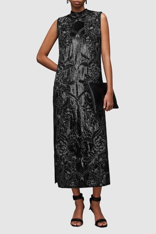 Vestido midi - Preto
