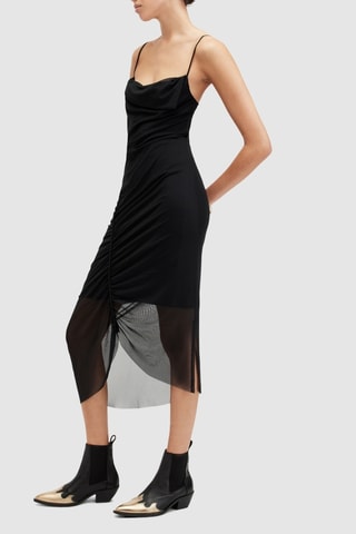 Vestido midi - Preto