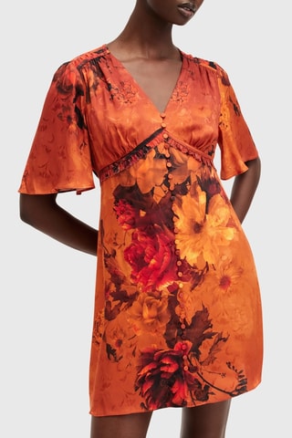Vestido-camisa - Laranja