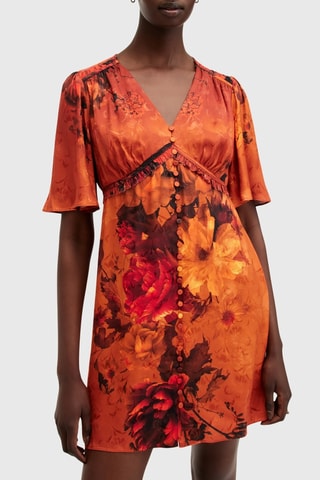 Vestido-camisa - Laranja