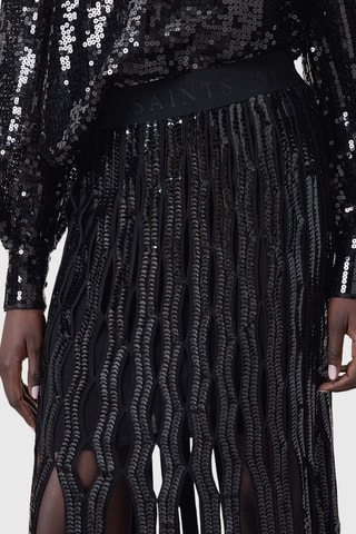Saia midi - Preto