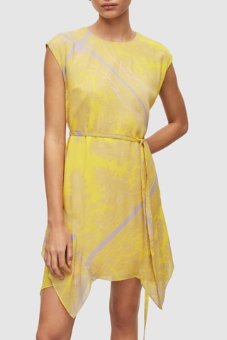 Vestido estilo patinadora - Amarelo