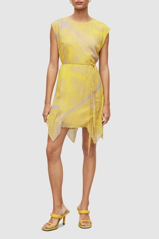 Vestido estilo patinadora - Amarelo
