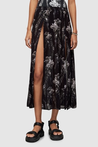 Saia midi - Preto