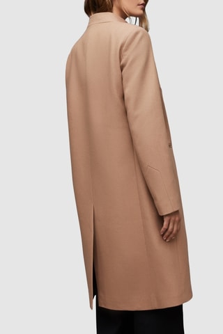 Manteau slim en laine et cachemire - Camel