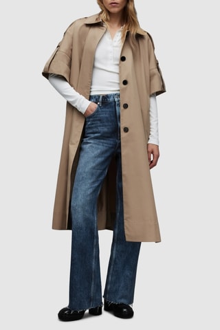 Trench en coton biologique - Camel