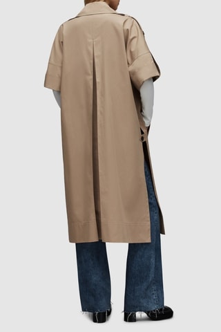 Trench en coton biologique - Camel