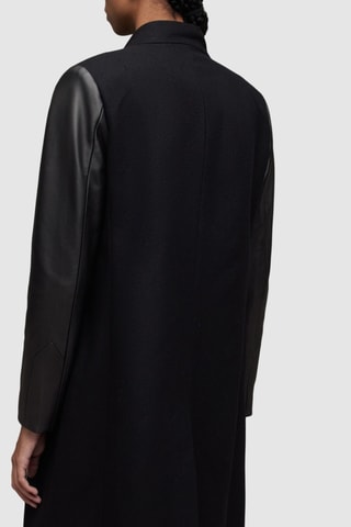 Manteau en laine et cachemire - Noir