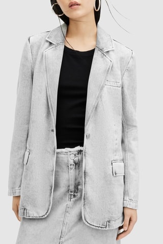 Blazer relaxed - Cinzento-claro