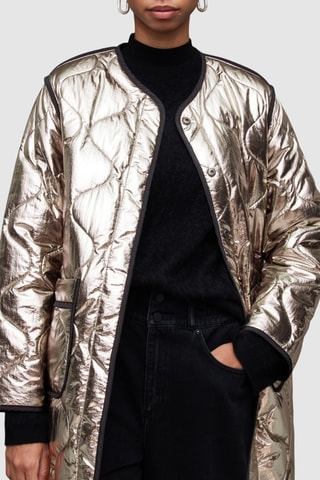 Veste réversible - Noir et doré rose